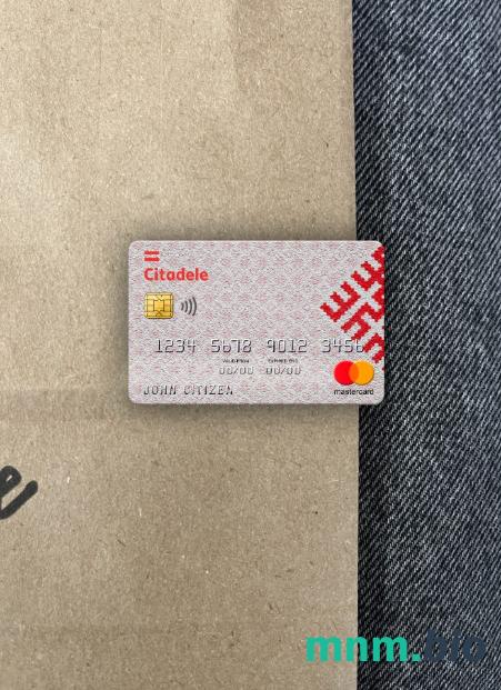 Latvia Citadele bank wygląd zdjęcia mastercard skan PSD + zdjęcie